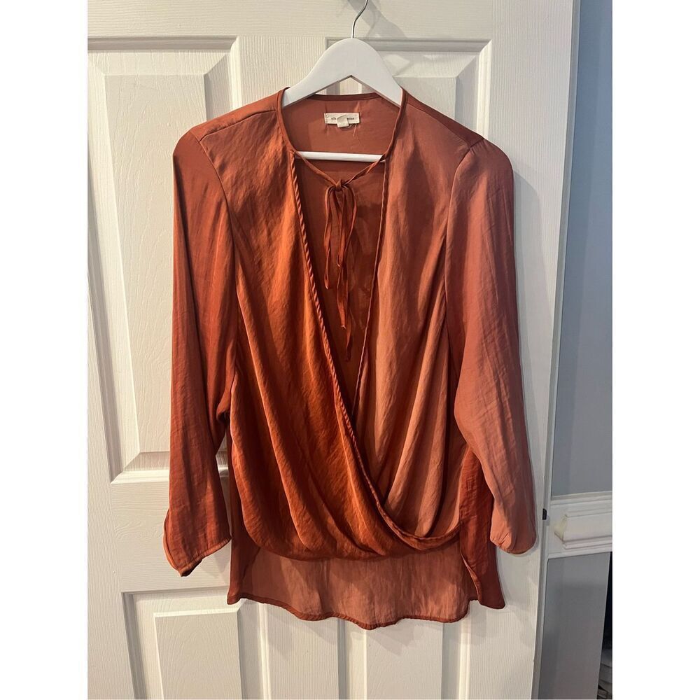 Vintage Robin Howe Red Linen Short Double Breasted Jacket sz 14 - Picture 6 of 7